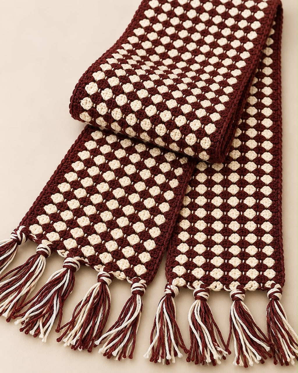 Handmade Crochet Cotton Scarf