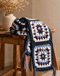 Handmade Heritage Granny Square Crochet Scarf